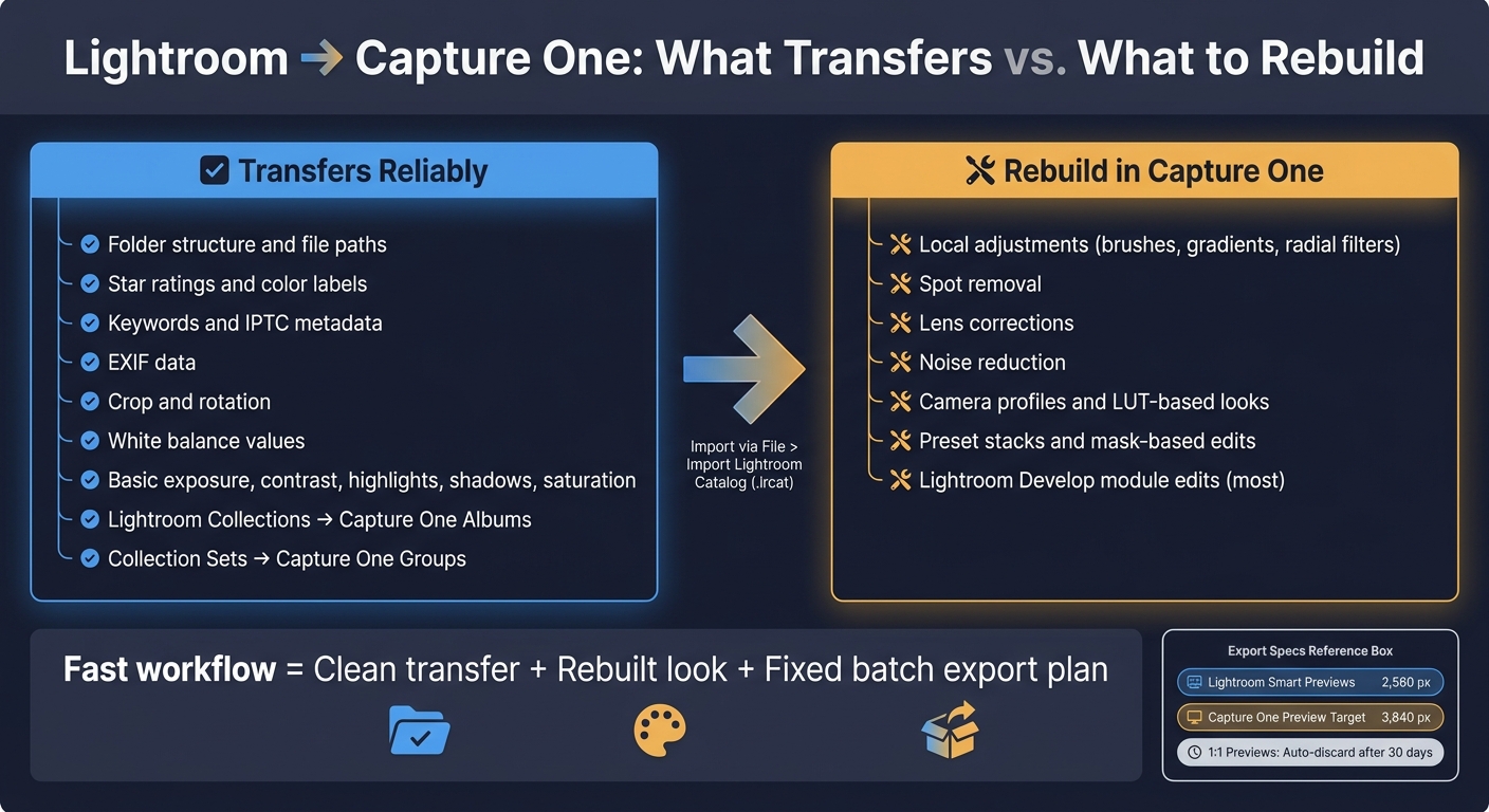 Lightroom vs Capture One: What Transfers and What to Rebuild