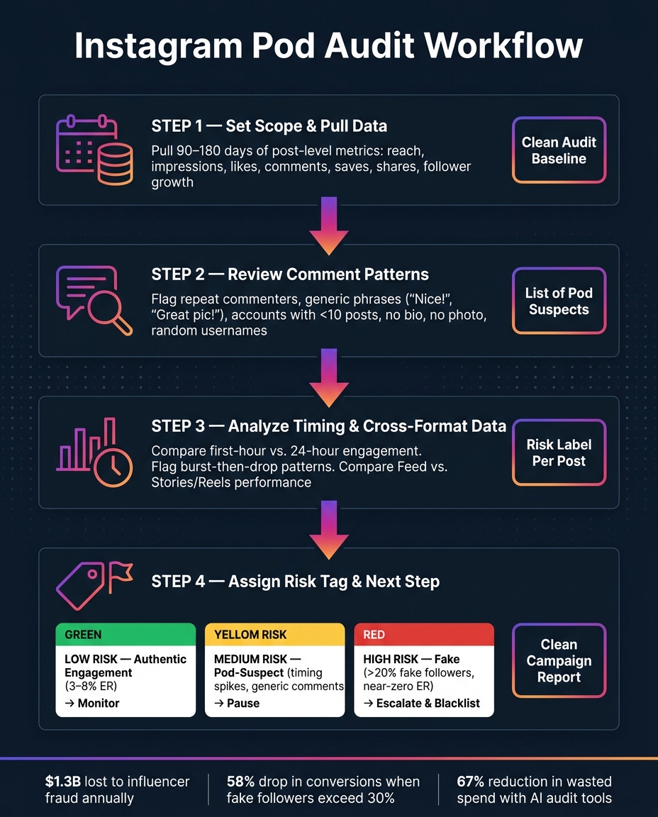 Instagram Pod Audit Workflow: Step-by-Step Process
