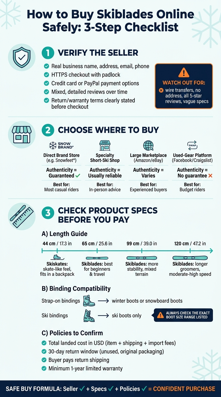 How to Buy Skiblades Online Safely: 3-Step Checklist