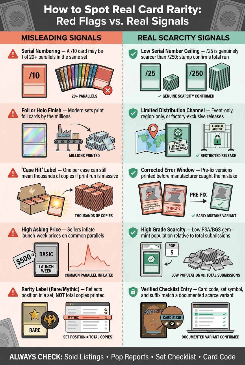 How to Spot Real Card Rarity: Red Flags vs. Real Signals