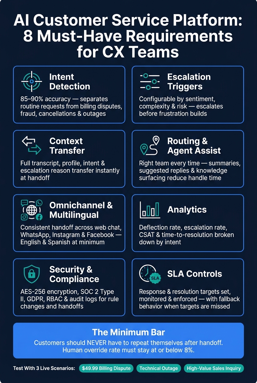 AI Customer Service Platform: 8 Must-Have Requirements for CX Teams