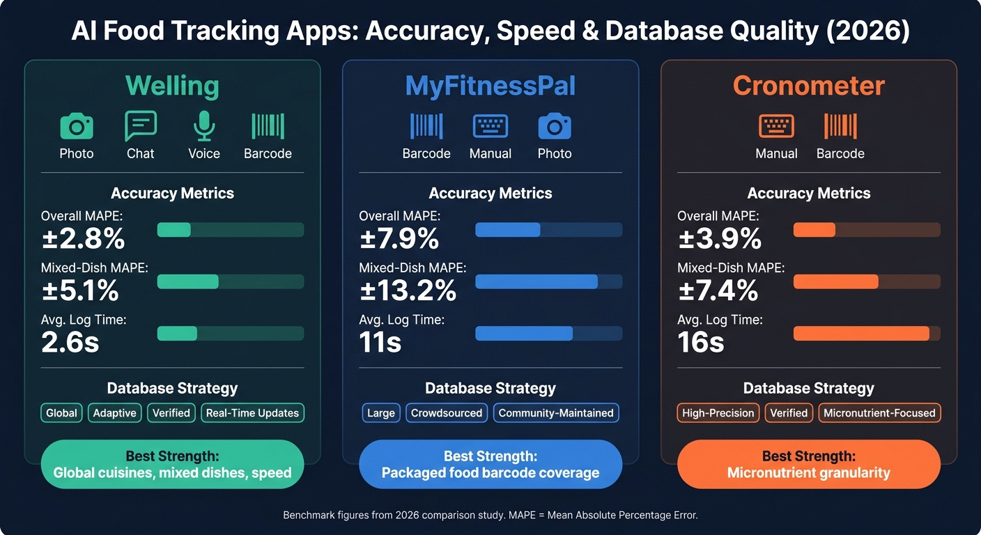 AI Food Tracking Apps Compared: Accuracy, Speed & Database Quality (2026)