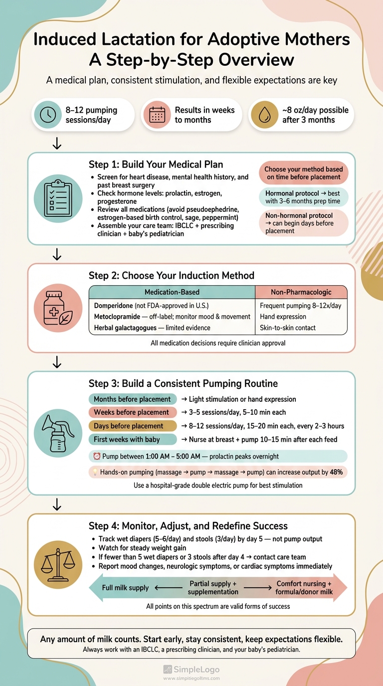 Induced Lactation for Adoptive Mothers: Step-by-Step Guide