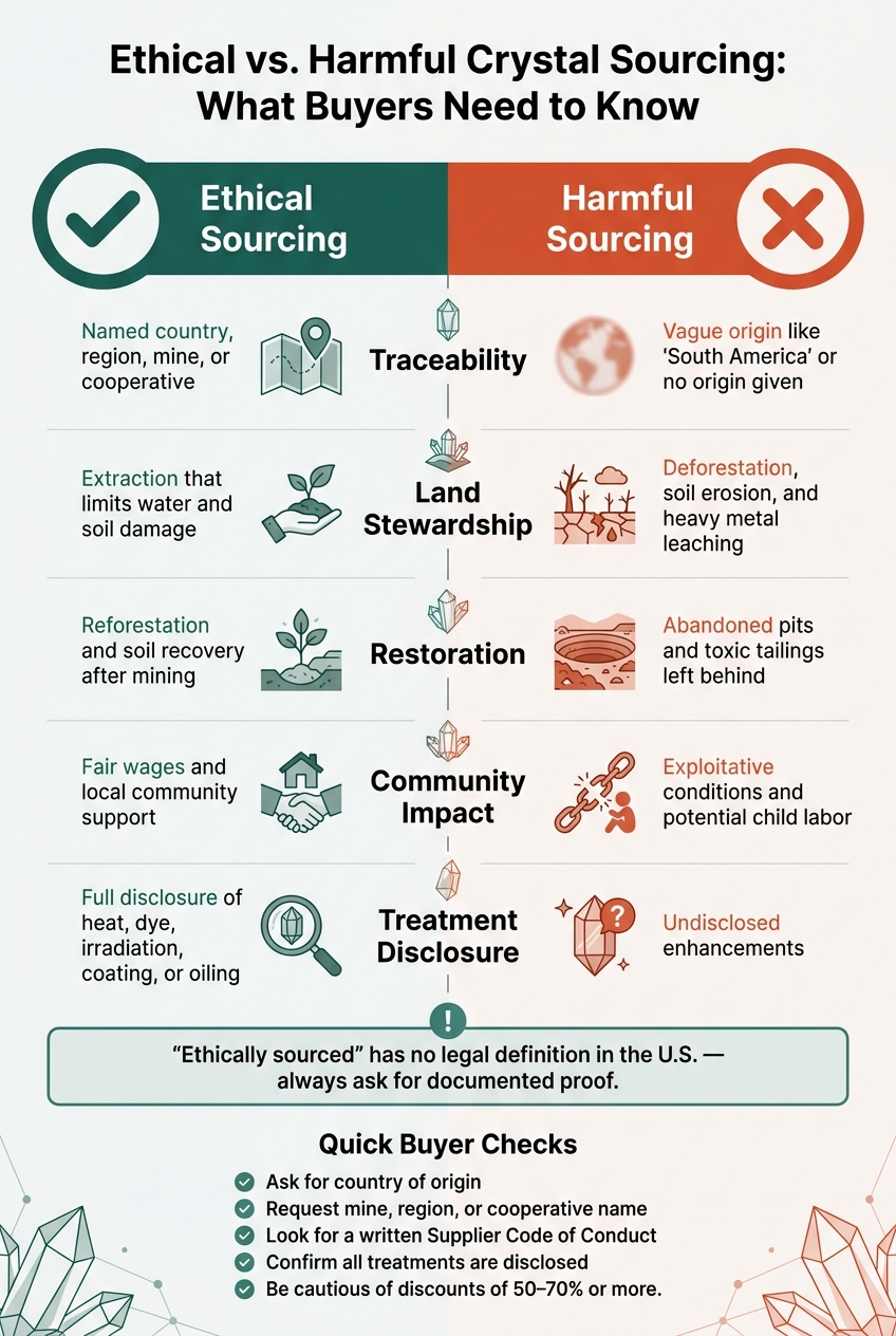 Ethical vs. Harmful Crystal Sourcing: What Buyers Need to Know