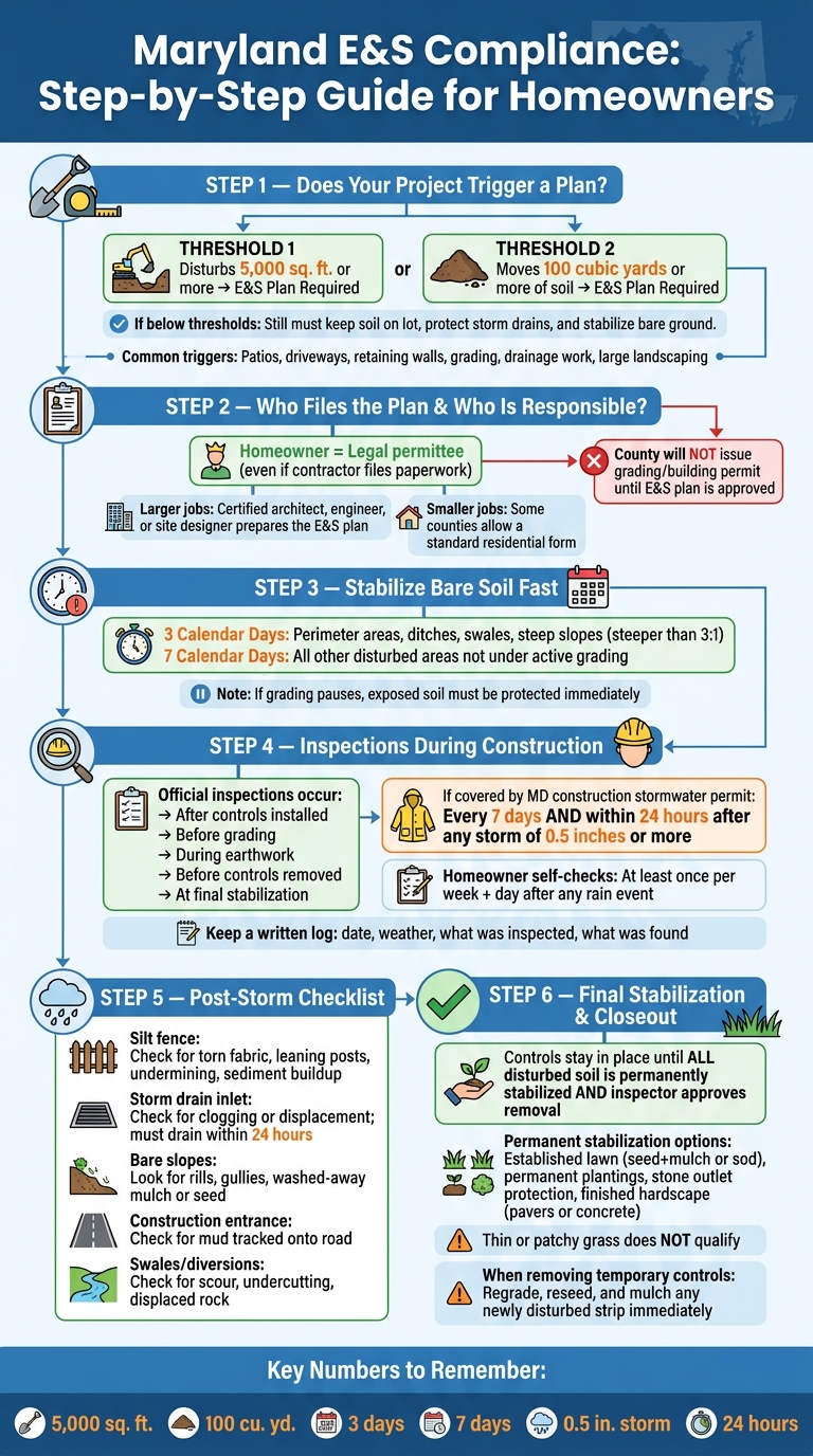 Maryland E&S Compliance: Step-by-Step Guide for Homeowners
