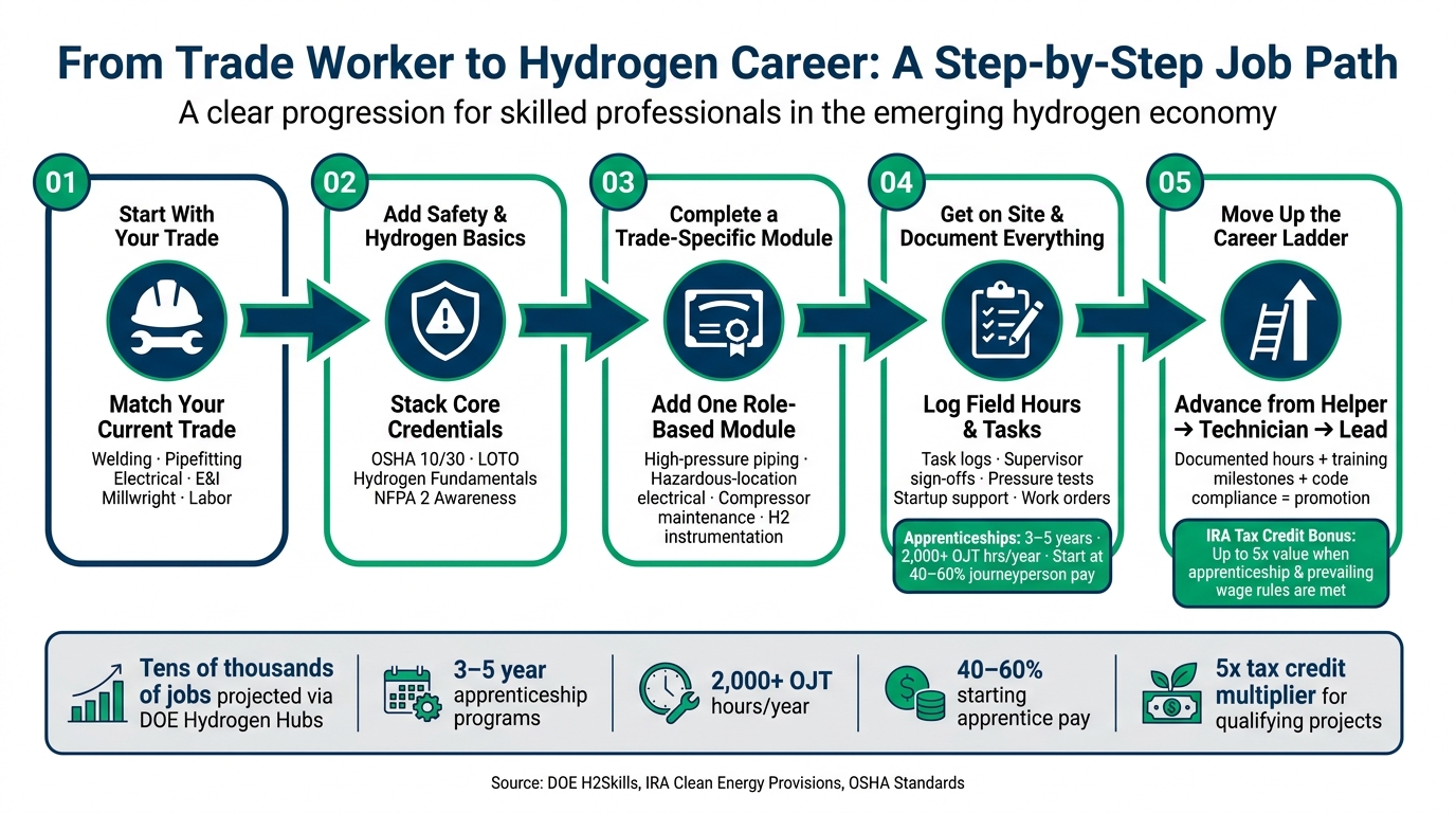 From Trade Worker to Hydrogen Career: A Step-by-Step Job Path