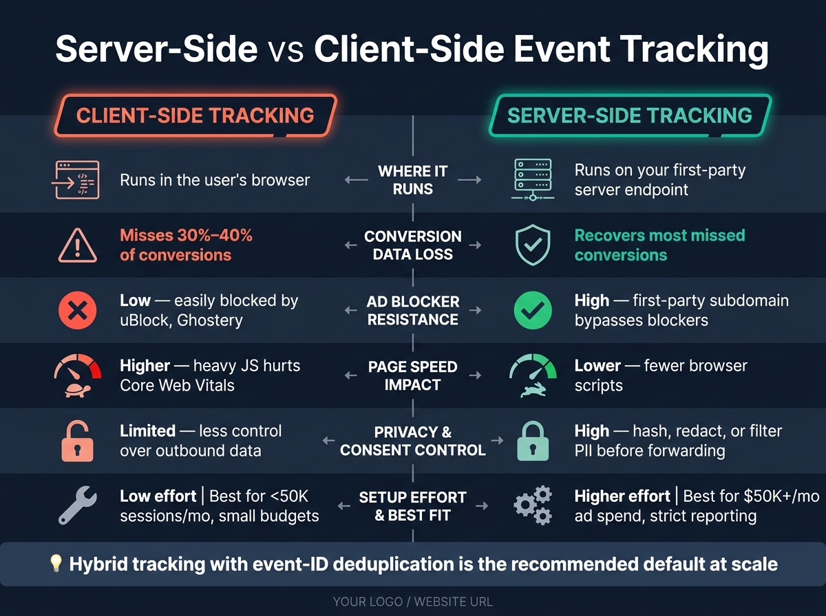 Server-Side vs Client-Side Tracking: Key Differences at a Glance
