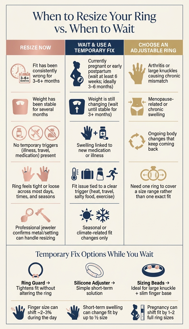 When to Resize Your Ring vs. When to Wait: A Quick Decision Guide