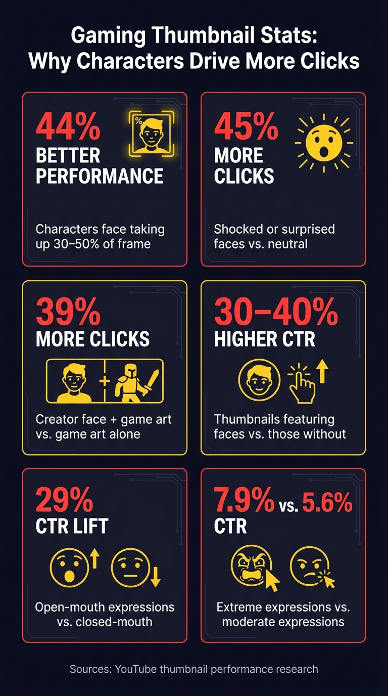 Gaming Thumbnail Stats: Why Characters Drive More Clicks