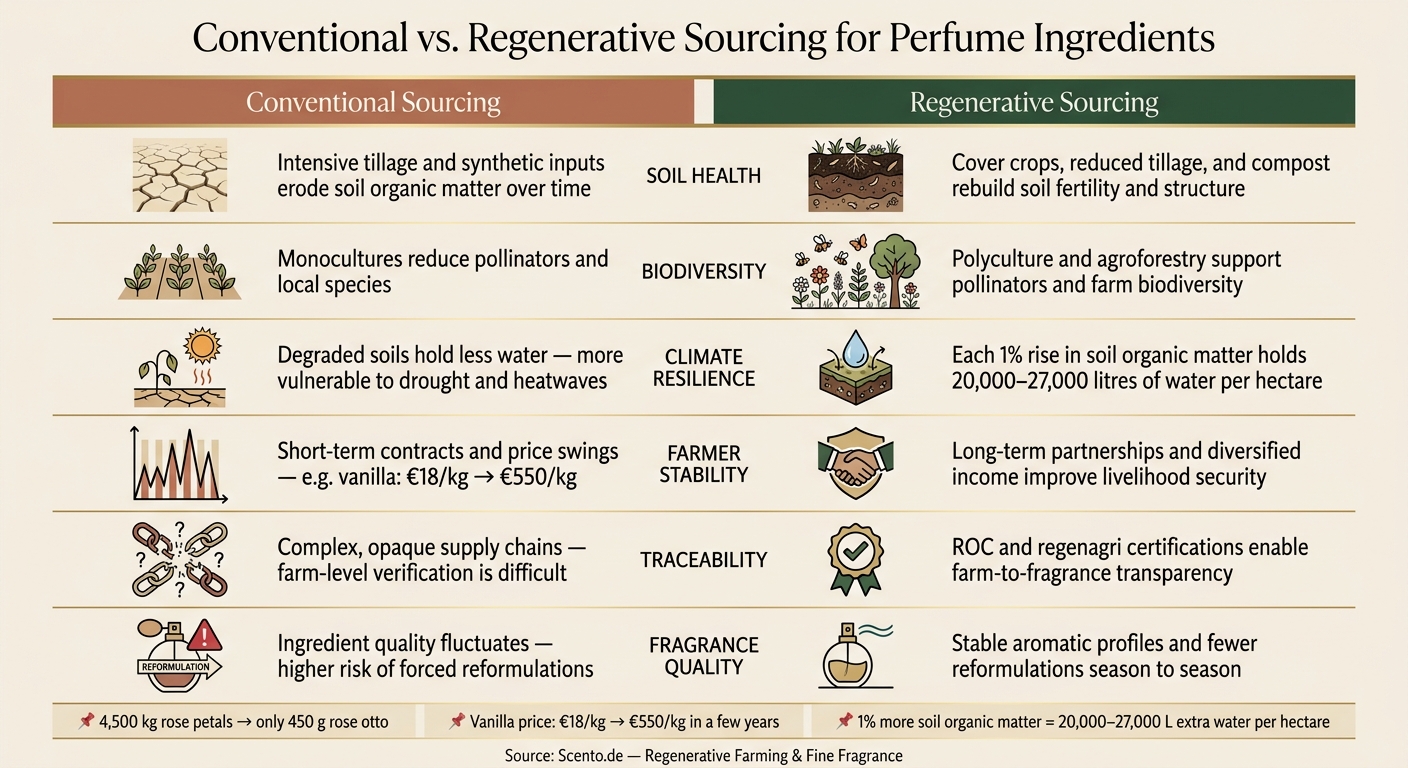 Conventional vs. Regenerative Farming for Perfume Ingredients