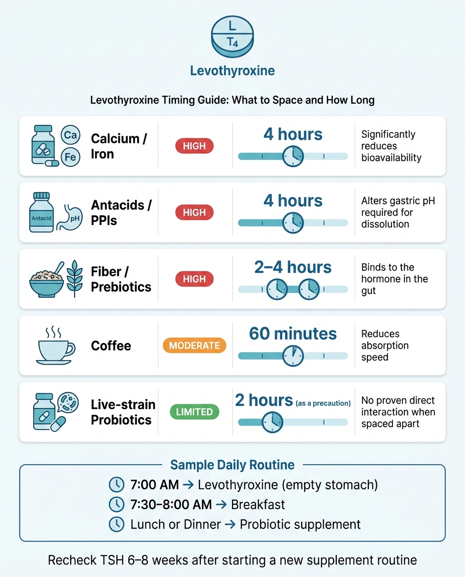 Levothyroxine Timing Guide: What to Space and How Long