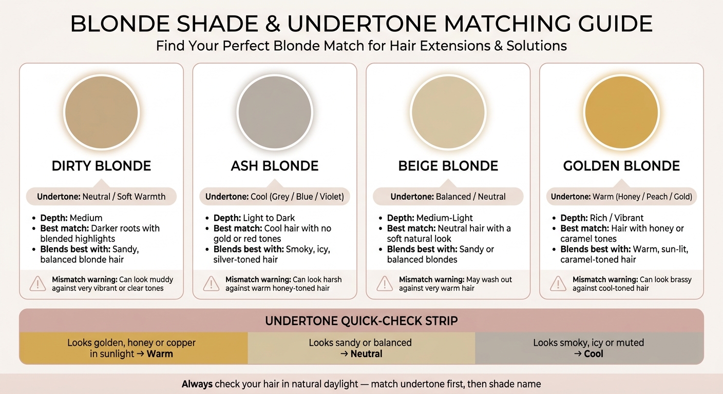 Dirty Blonde vs Ash Blonde vs Beige Blonde vs Golden Blonde: Which Shade Matches Your Hair?