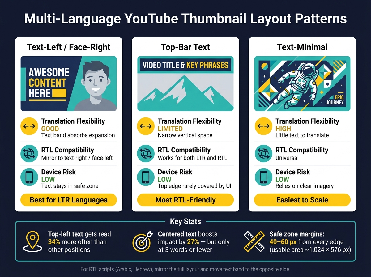 Multi-Language YouTube Thumbnail Layout Patterns Compared