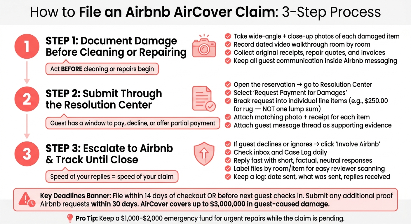 Airbnb AirCover Claim Process: 3 Steps to Get Paid