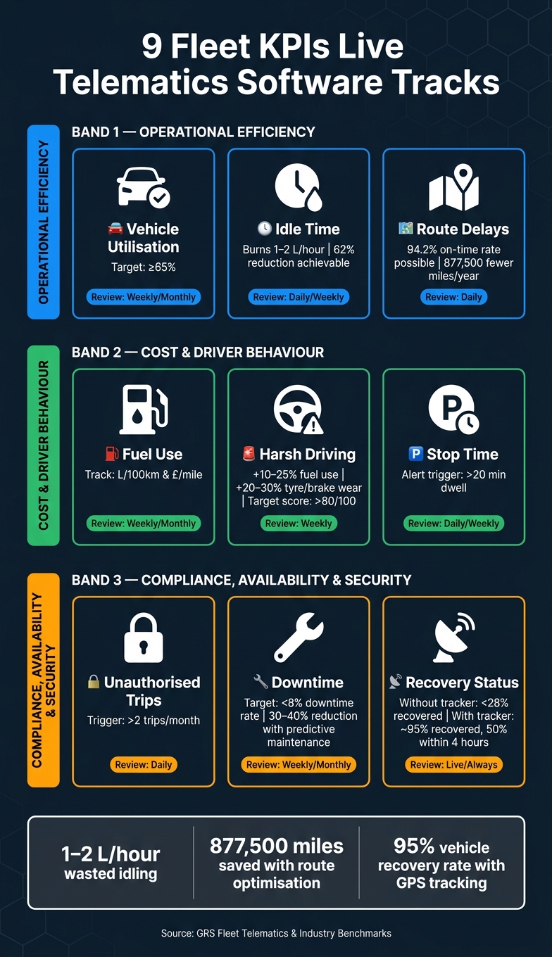 9 Fleet KPIs Every Telematics Dashboard Should Track