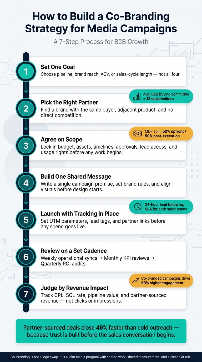 Co-Branding Campaign Strategy: 7-Step Framework for B2B Media Campaigns