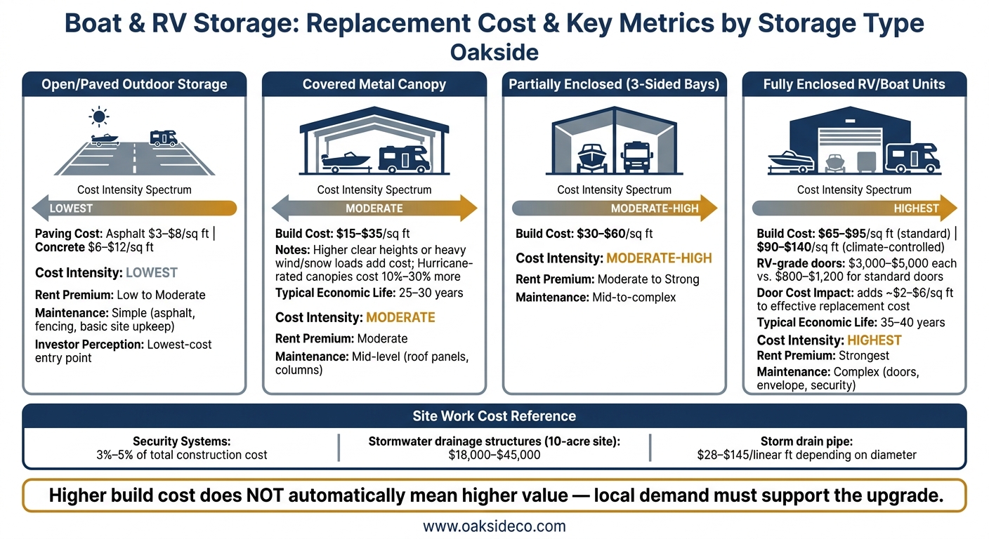 Boat & RV Storage Cost Breakdown by Type
