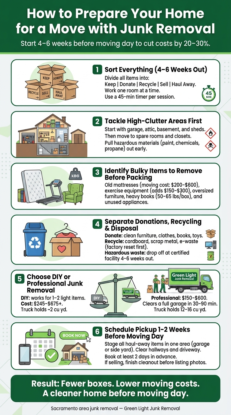 How to Prepare Your Home for a Move with Junk Removal: 6-Step Checklist