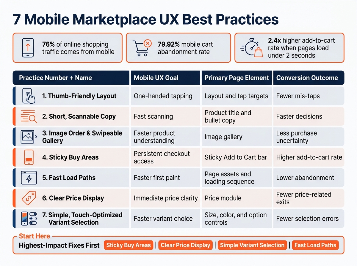 7 Mobile Marketplace UX Best Practices: Goals, Elements & Outcomes