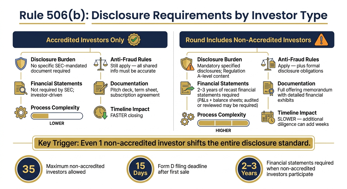 Rule 506(b) Disclosure Requirements: Accredited vs. Non-Accredited Investors