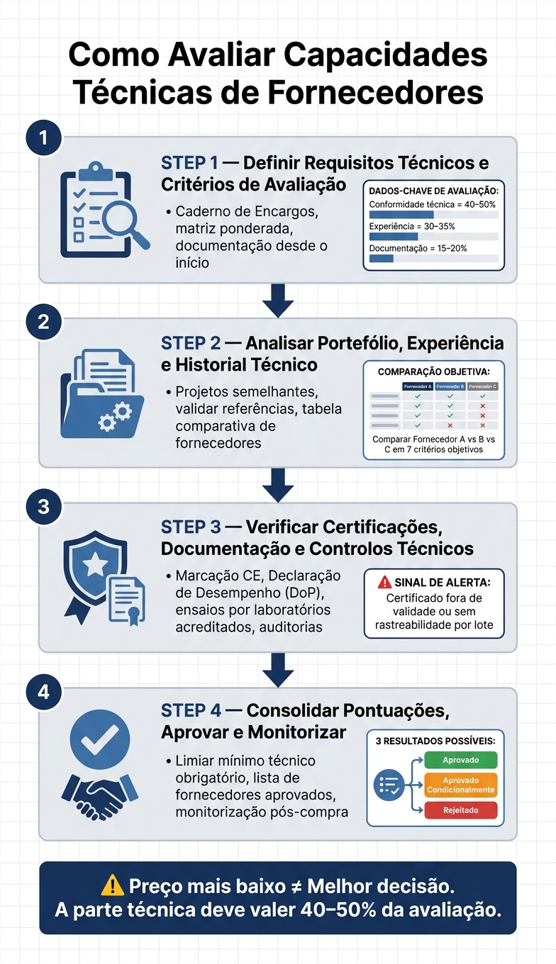 Como Avaliar Fornecedores Tecnicamente: 4 Passos Essenciais