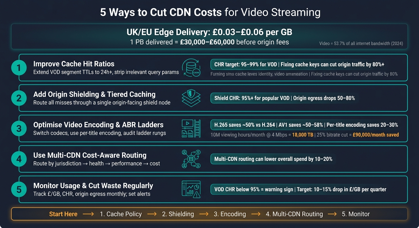 5 Ways to Cut CDN Costs for Video Streaming