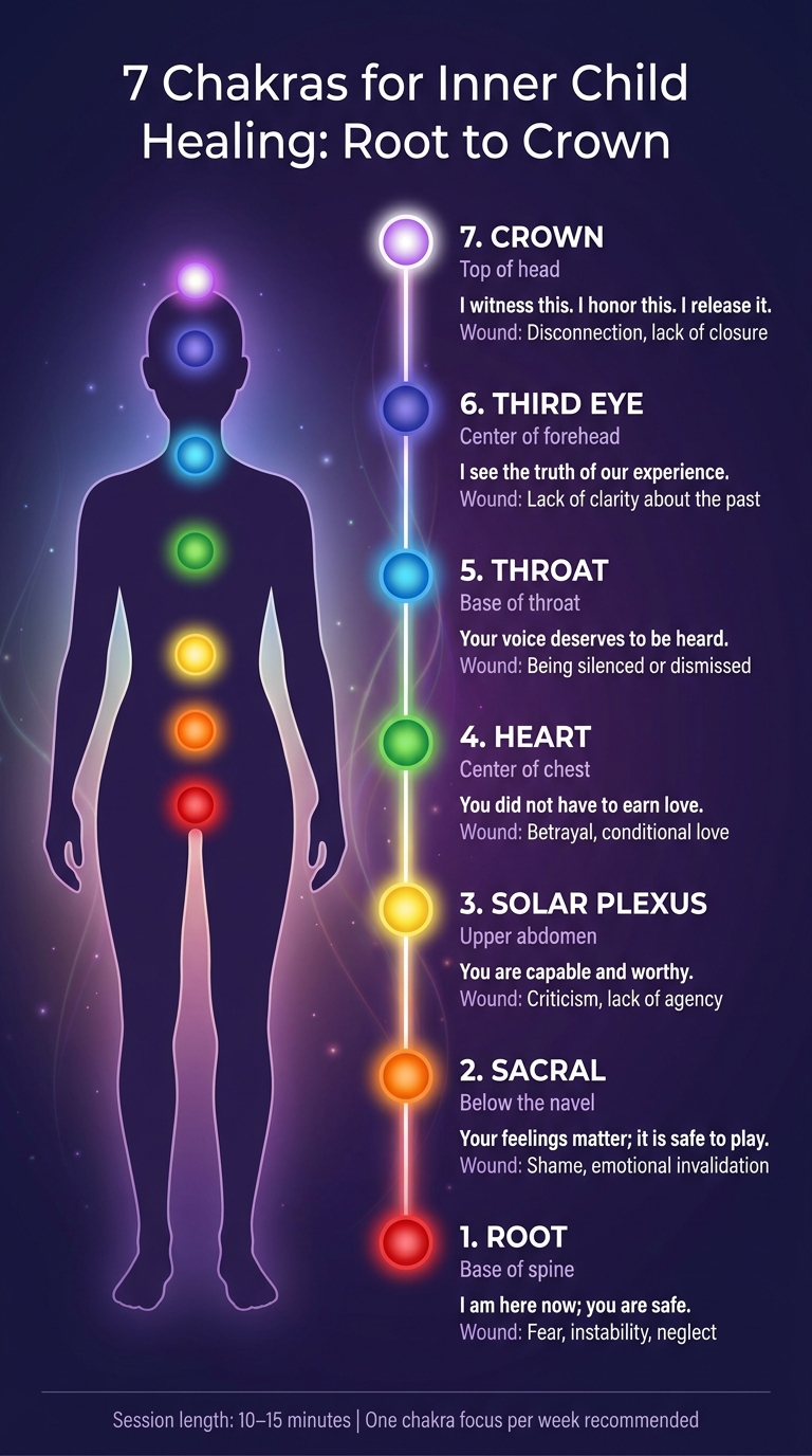 7 Chakras for Inner Child Healing: A Root-to-Crown Guide
