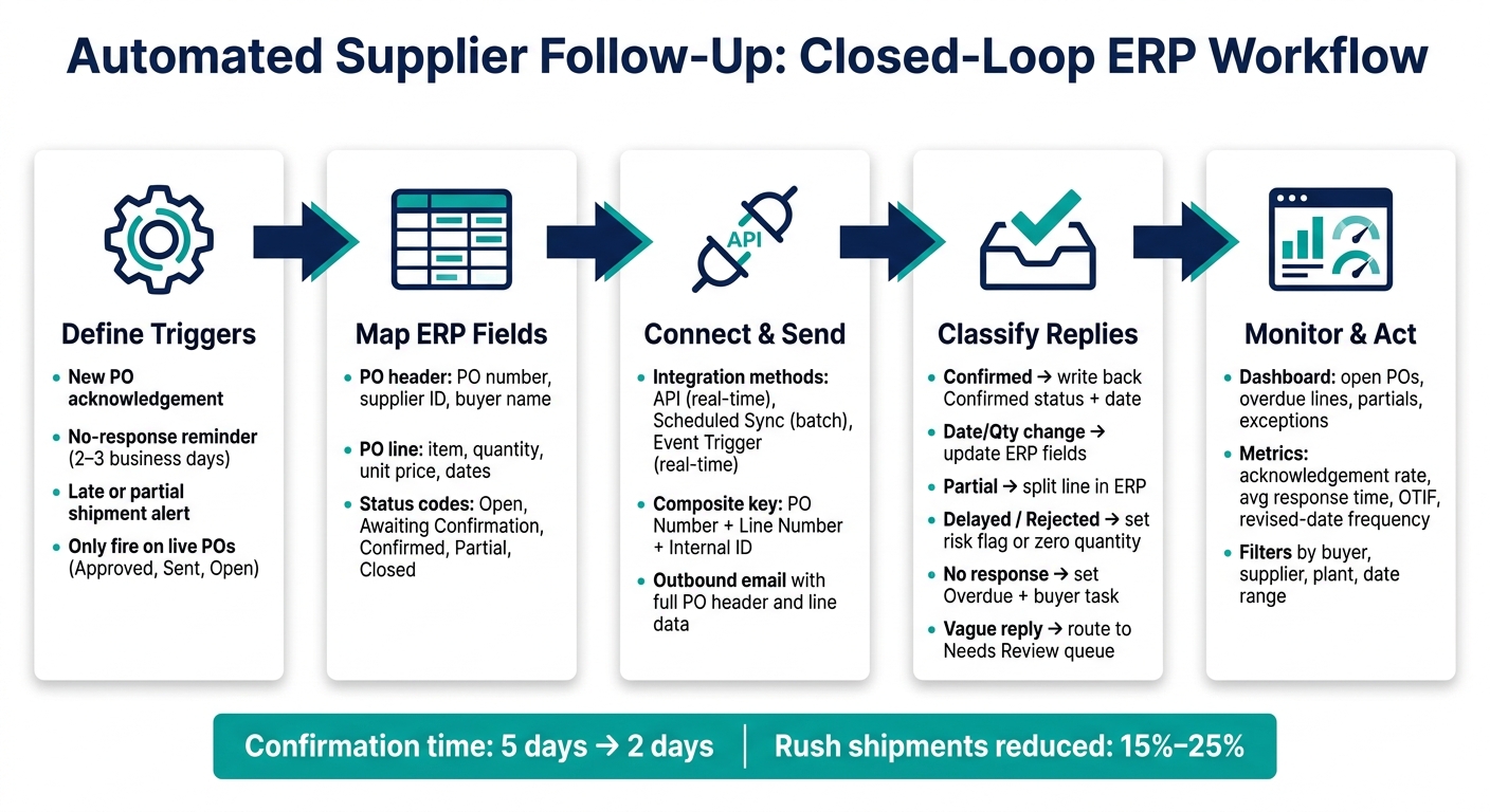 Automated Supplier Follow-Up: ERP Workflow Setup