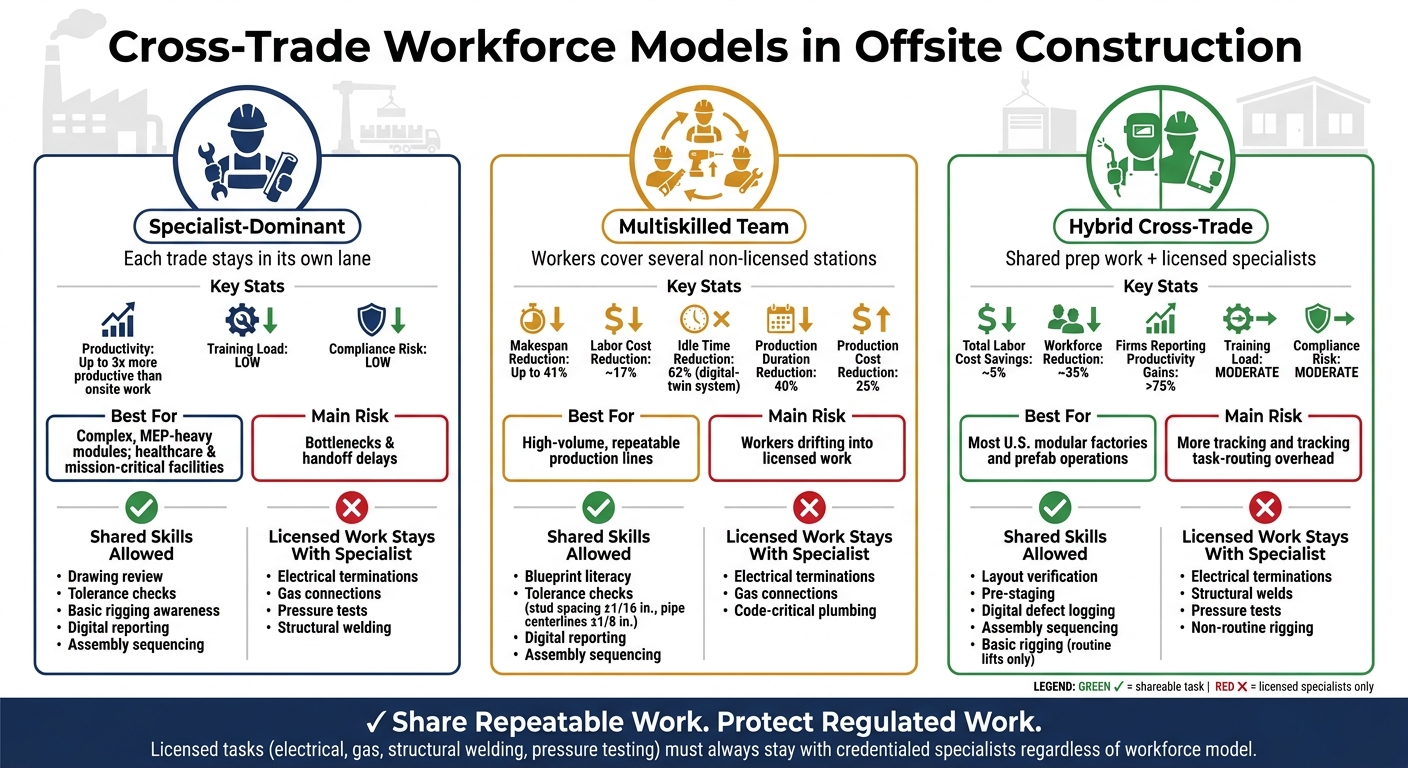 Cross-Trade Workforce Models in Offsite Construction: A Side-by-Side Comparison