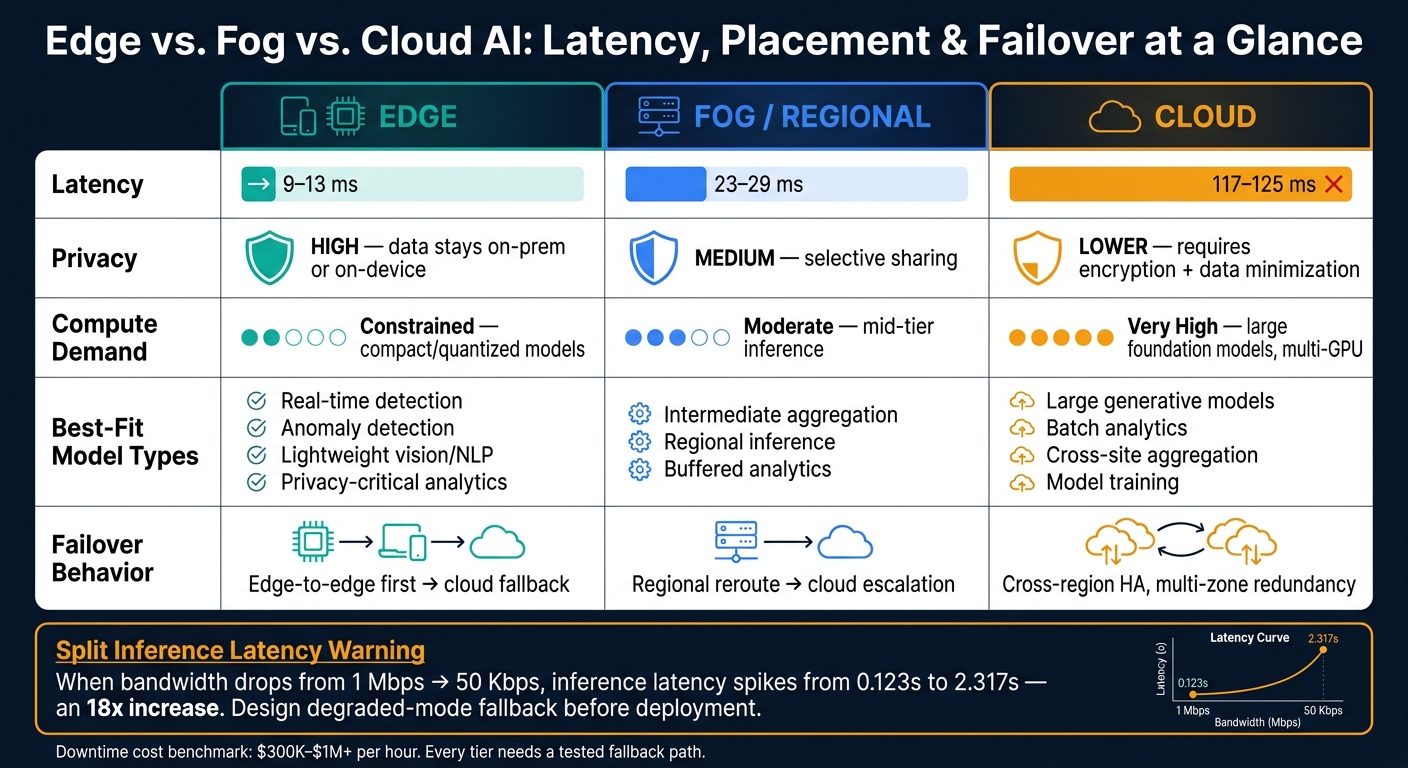 Edge vs. Fog vs. Cloud AI Latency & Model Placement Guide