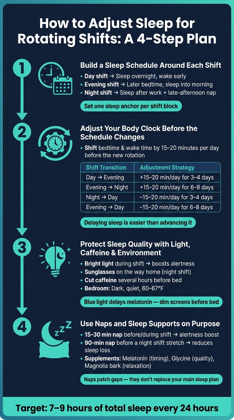 How to Adjust Sleep for Rotating Shifts: A 4-Step Plan