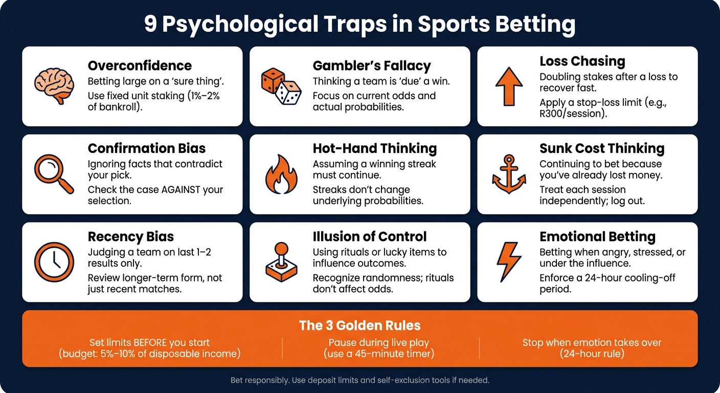 9 Psychological Traps in Sports Betting: Causes & Fixes