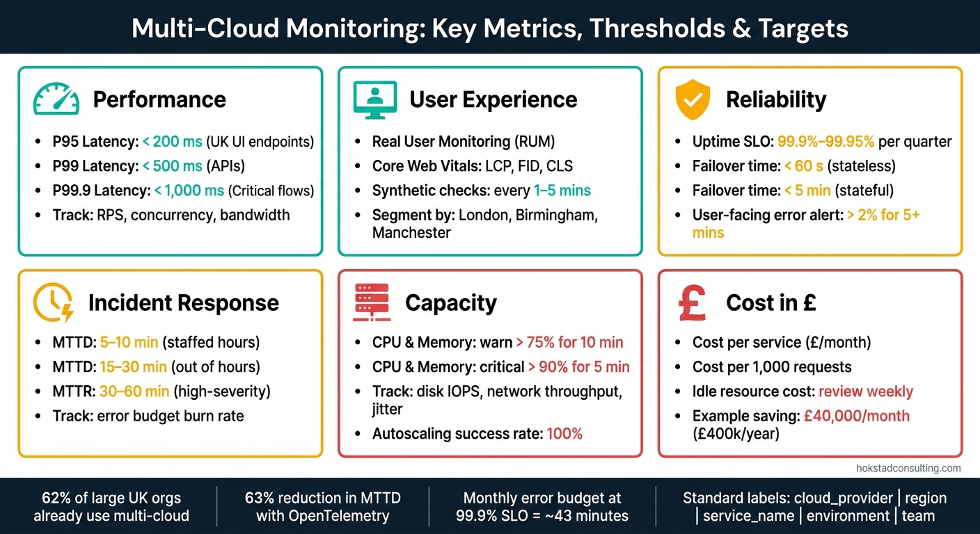 Multi-Cloud Monitoring: Key Metrics, Thresholds &amp; Targets at a Glance