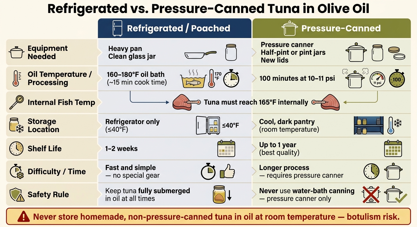 Refrigerated vs. Pressure-Canned Tuna in Olive Oil: Full Comparison