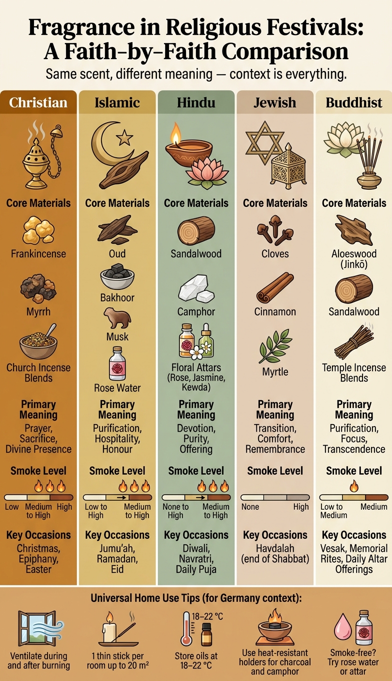 Fragrance in Religious Festivals: A Faith-by-Faith Comparison
