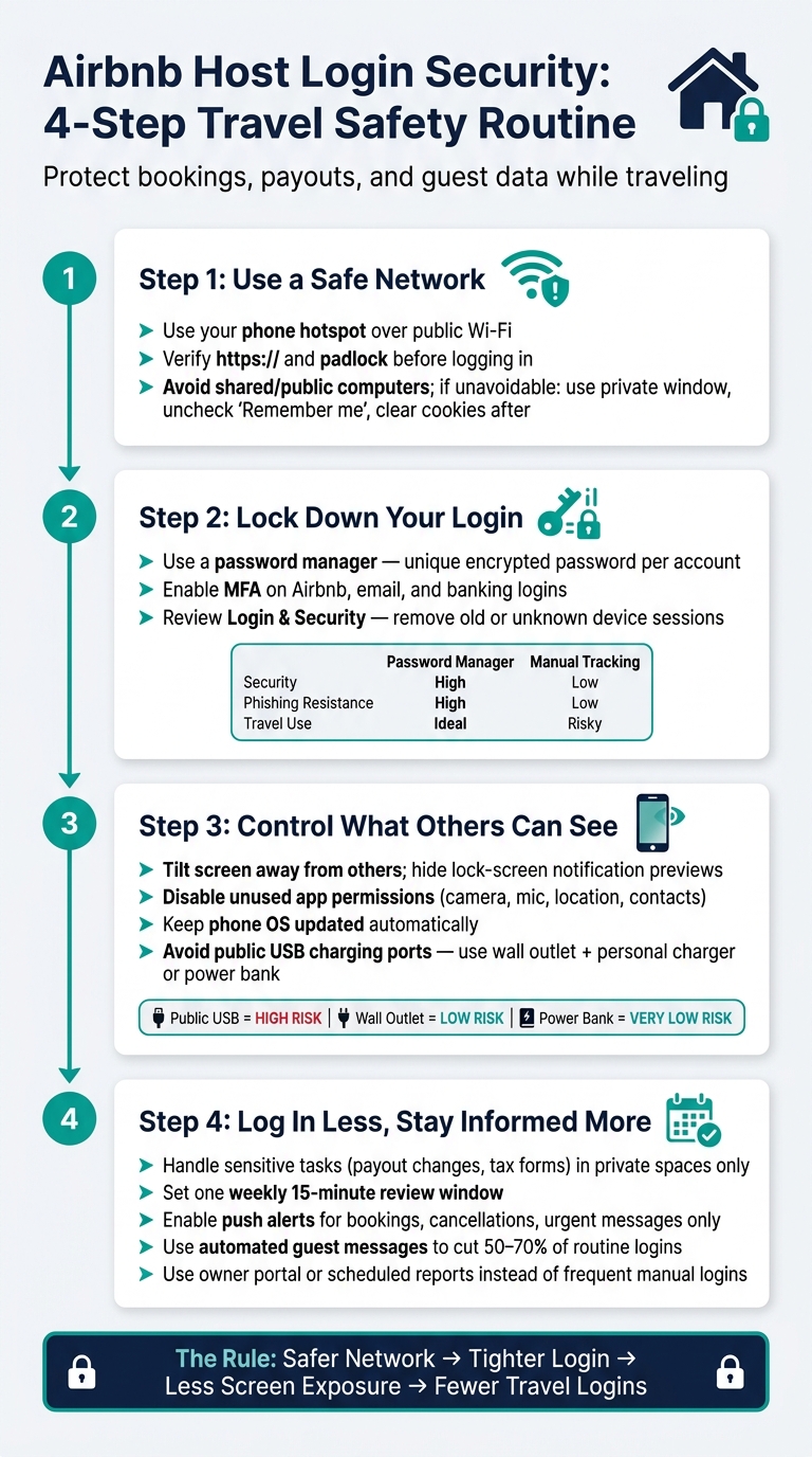 Airbnb Host Login Security: 4-Step Travel Safety Routine
