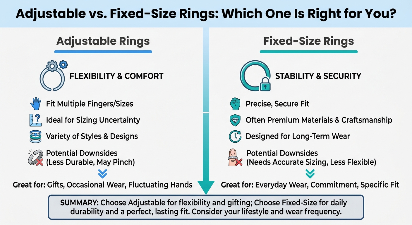 Adjustable vs. Fixed-Size Rings: Which One Is Right for You?