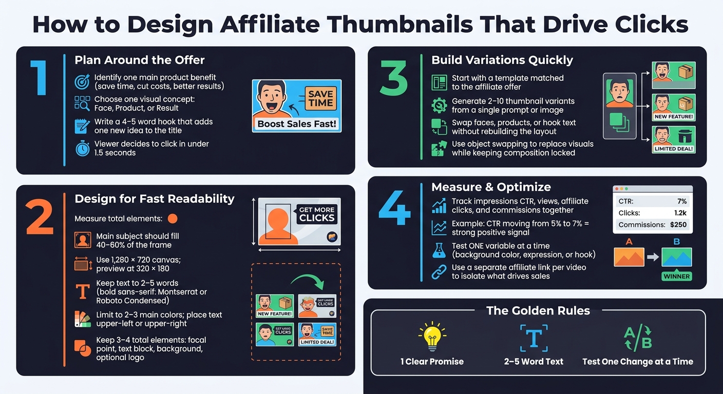How to Design High-Converting Affiliate Thumbnails: 4-Step Process
