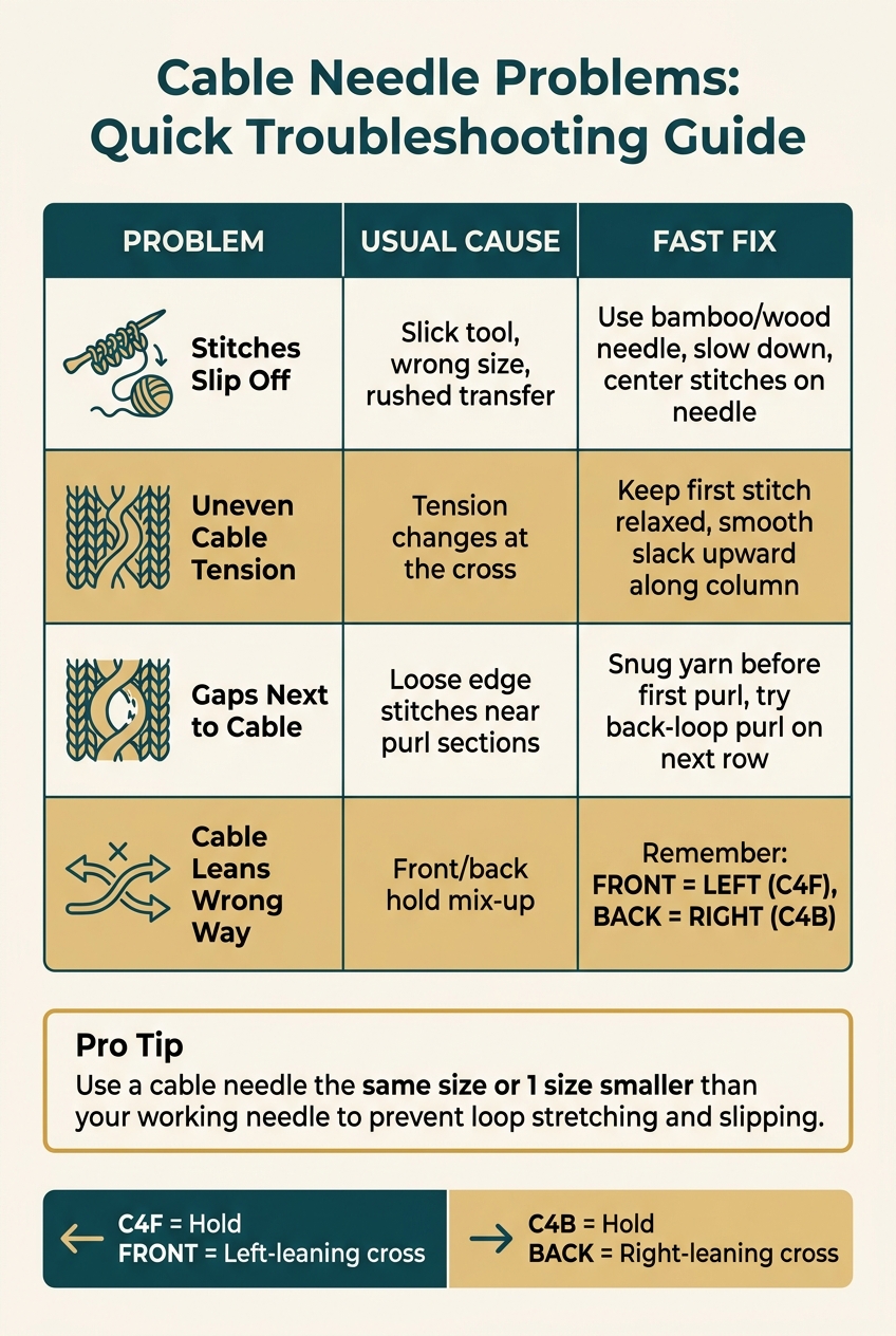 Cable Knitting Problems: Quick Troubleshooting Guide