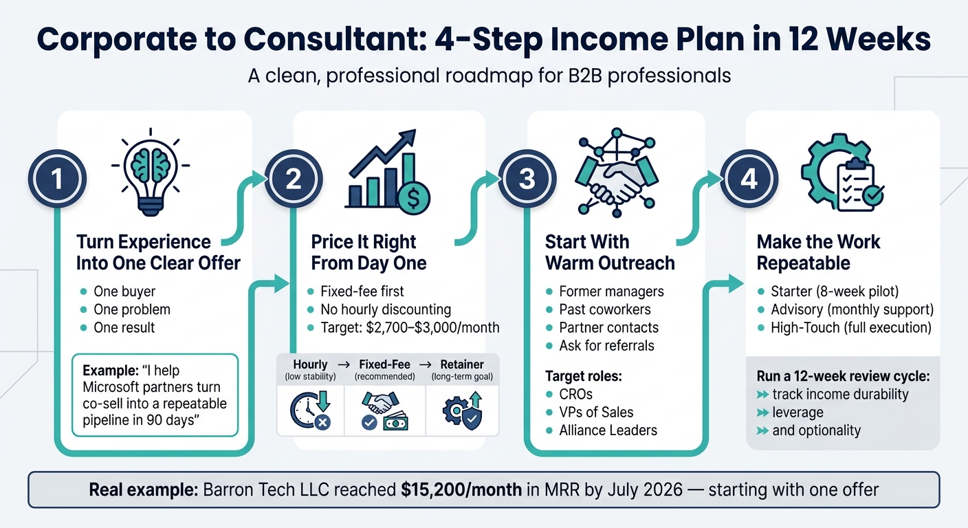 Corporate to Consultant: 4-Step Income Plan in 12 Weeks