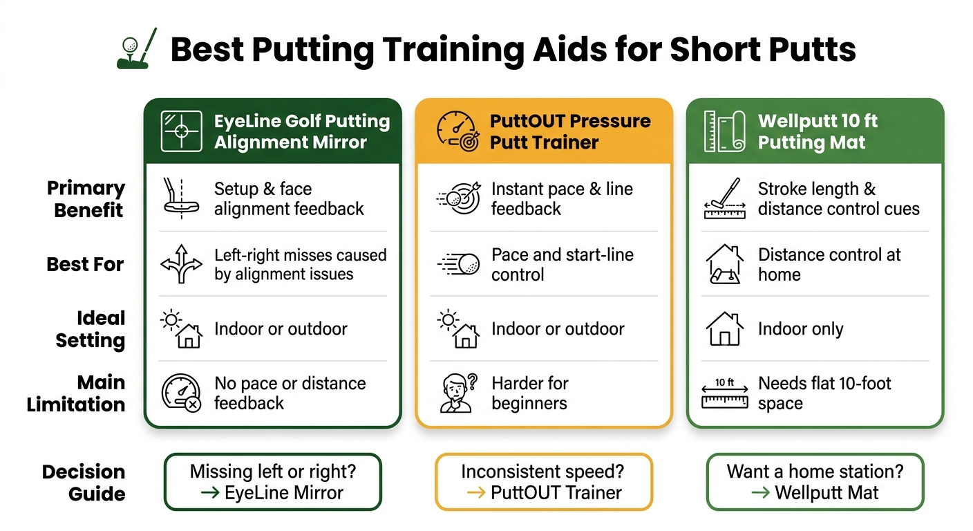 Best Putting Training Aids for Short Putts: Side-by-Side Comparison