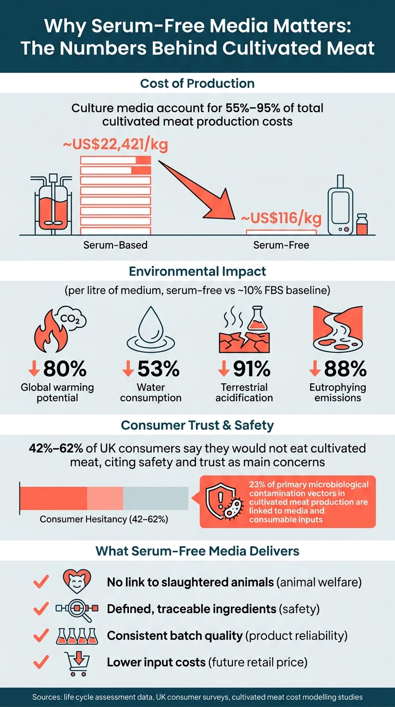 Serum-Free vs Serum-Based Media: Key Stats for Cultivated Meat Consumers