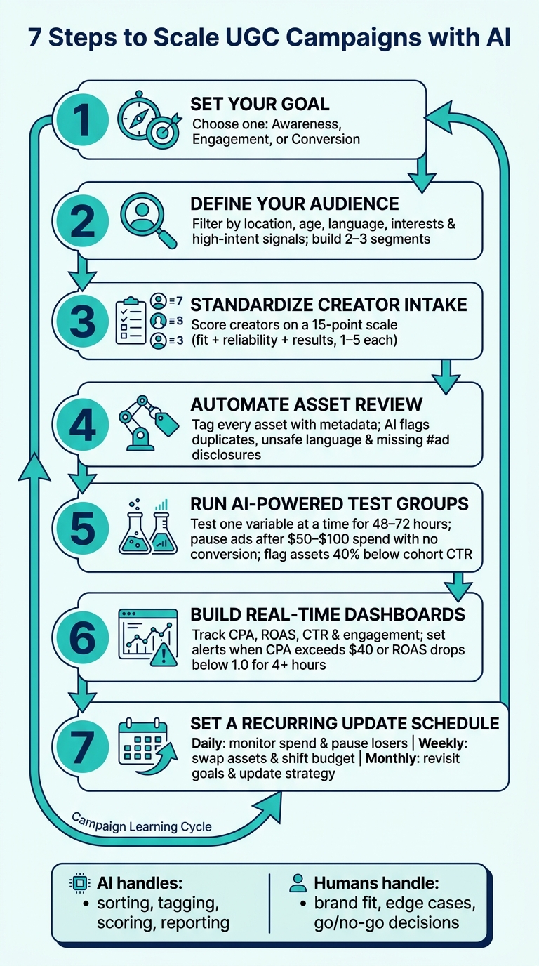 7-Step AI-Powered UGC Campaign System
