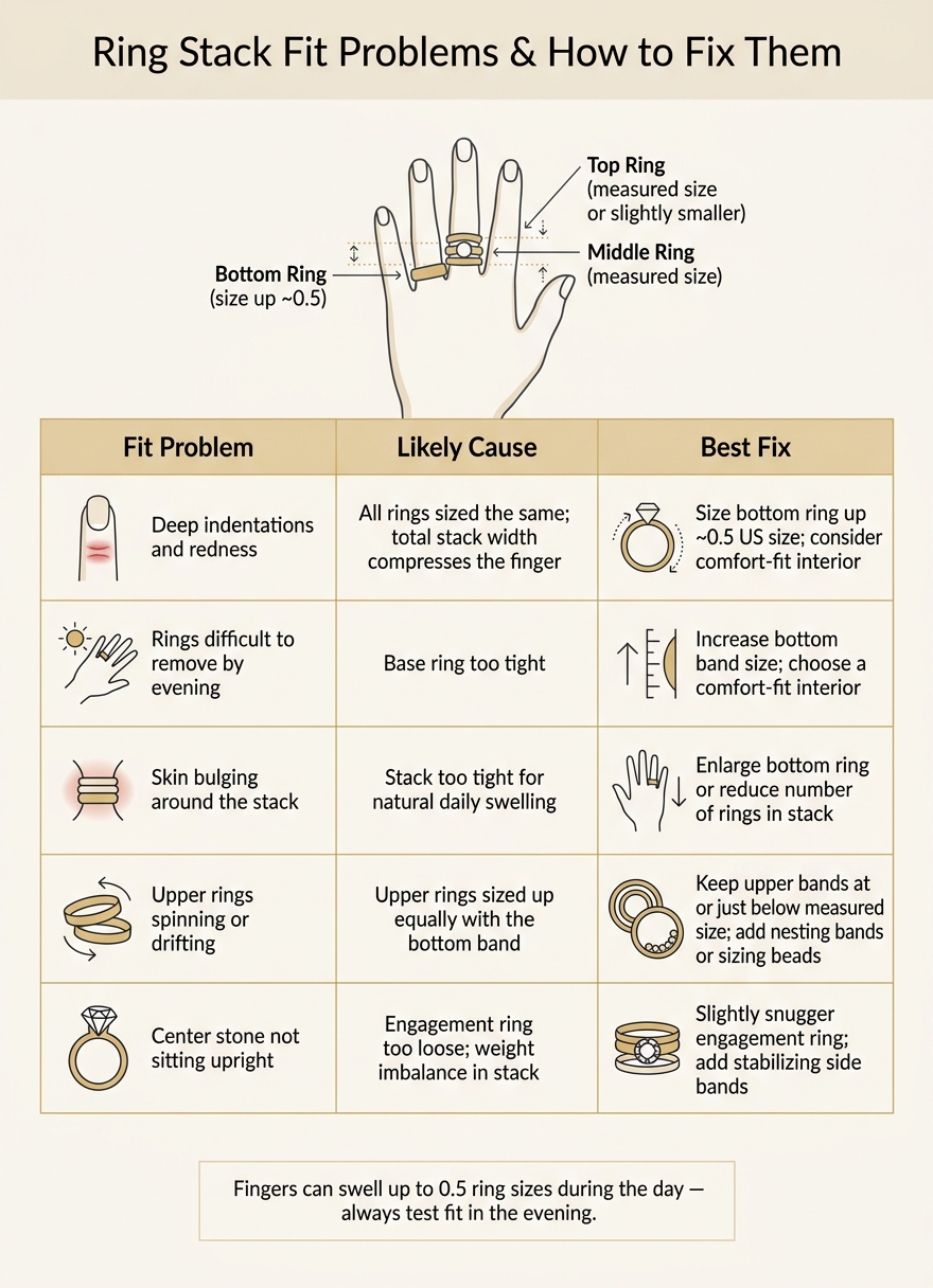 Ring Stack Fit Guide: Common Problems & Fixes