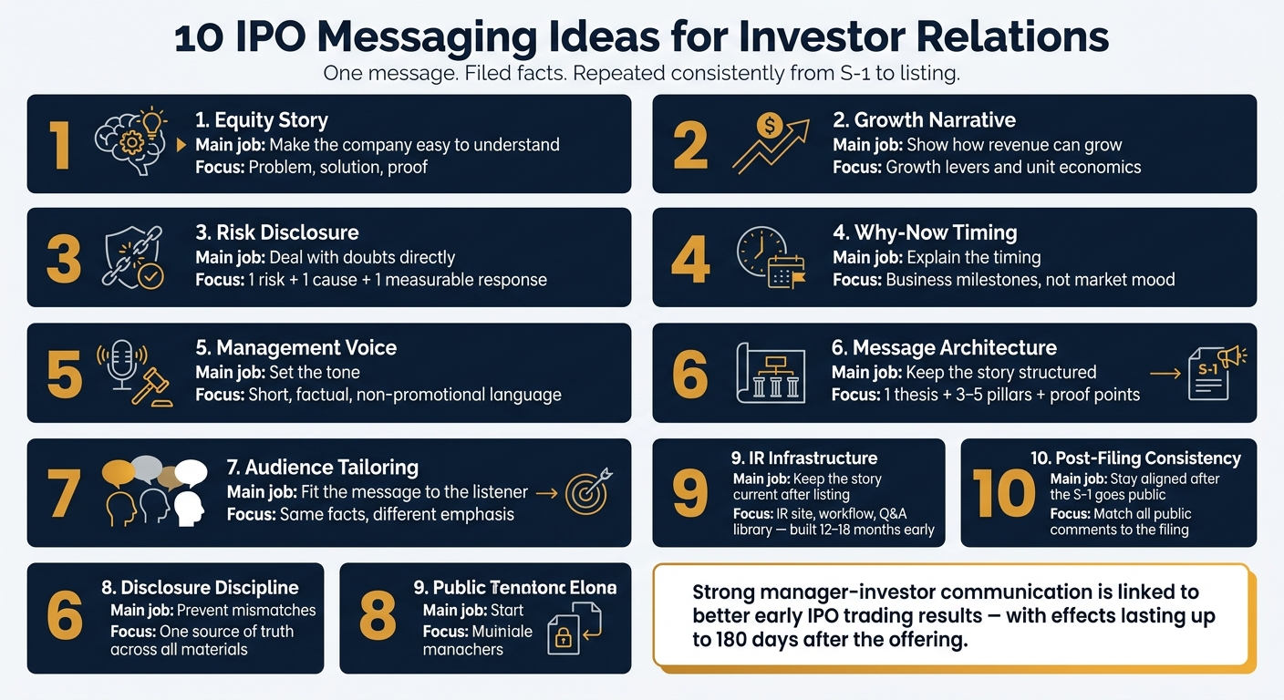 10 IPO Messaging Ideas: What Each One Does and How to Execute It