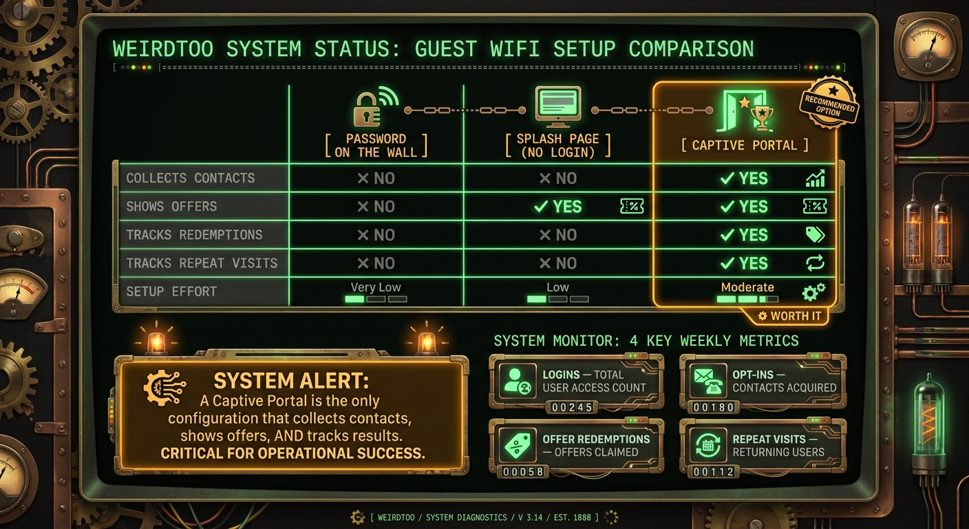 Guest WiFi Setup Comparison: Password vs. Captive Portal