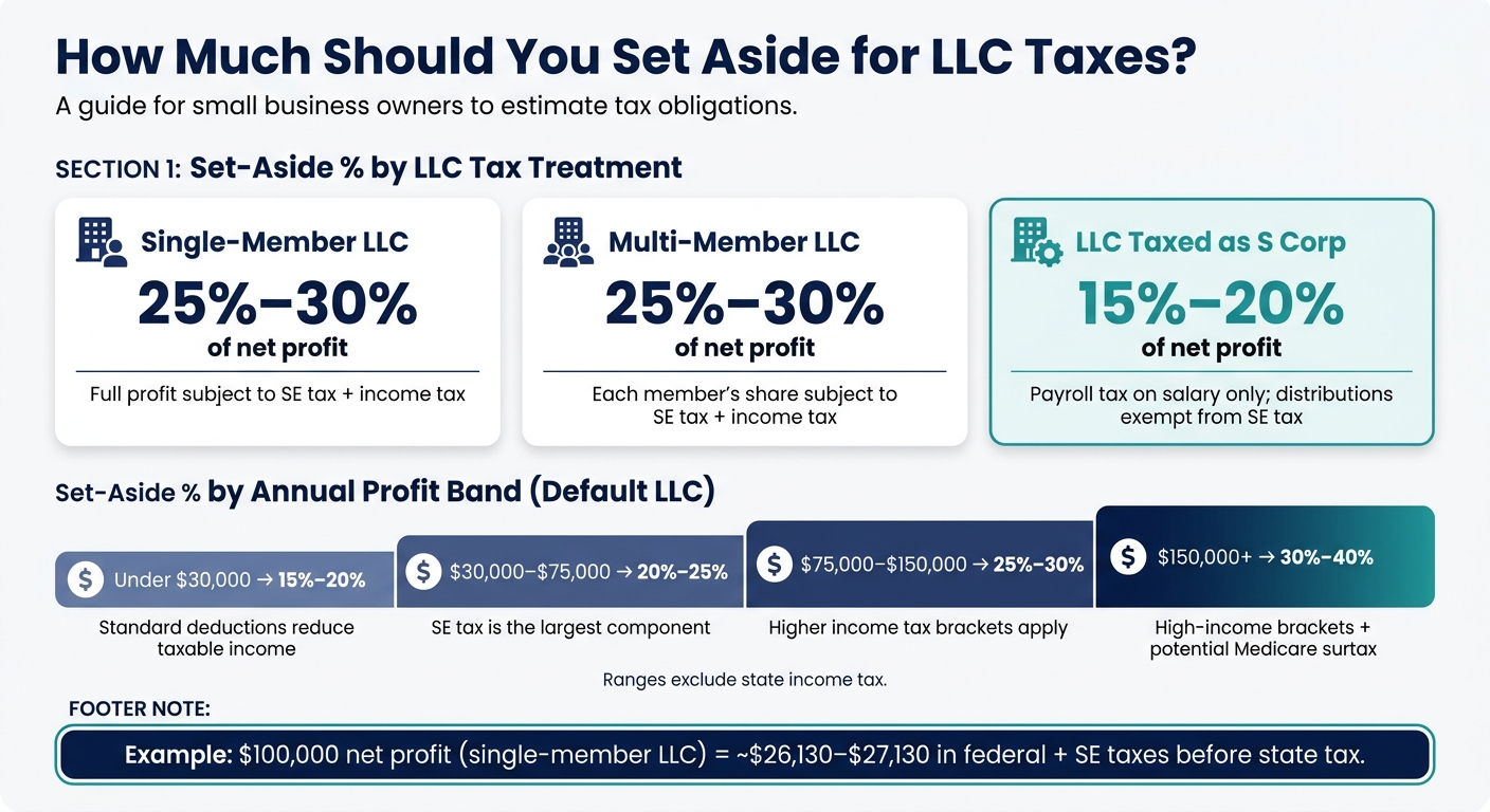 LLC Tax Set-Aside Guide: How Much to Save by LLC Type & Profit Level