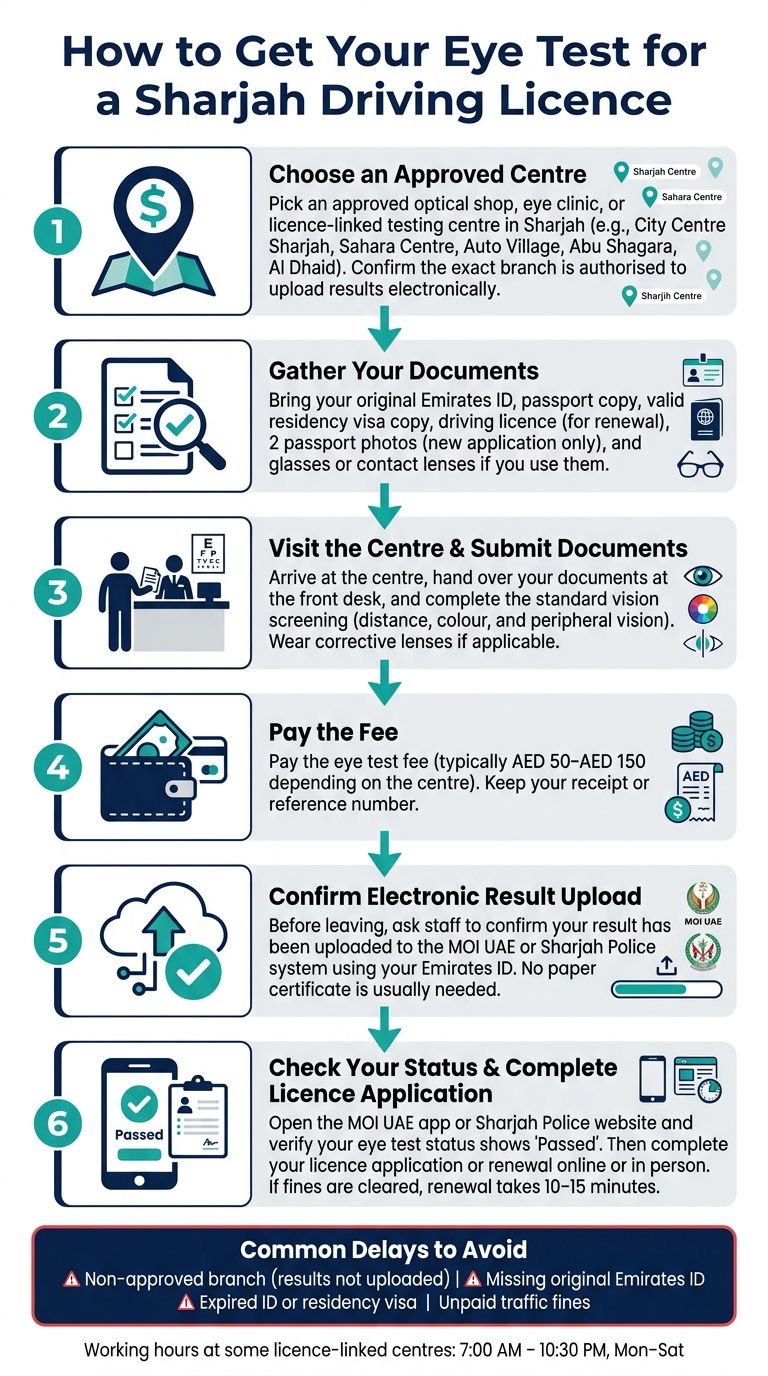 How to Get Your Eye Test for a Sharjah Driving Licence: Step-by-Step
