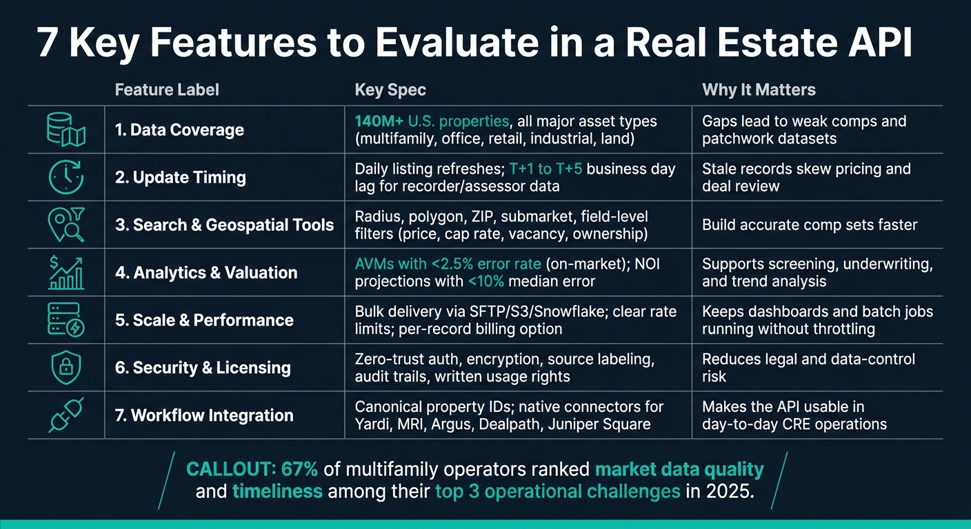 7 Key Features to Evaluate in a Real Estate API