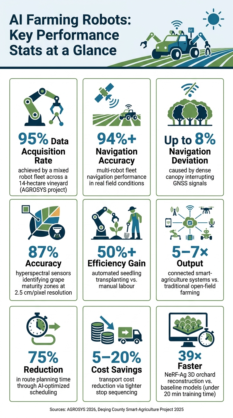 AI Farming Robots: Key Performance Stats & Adoption Metrics